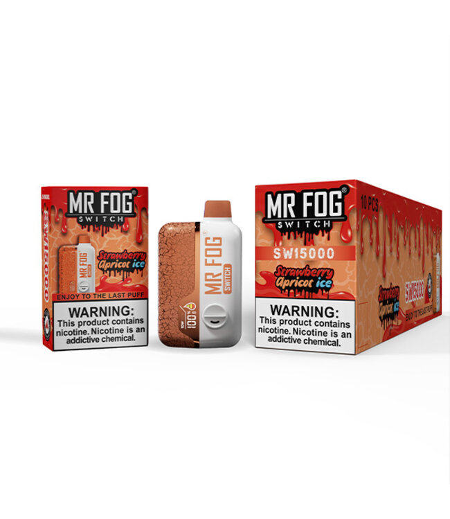 MR FOG MR FOG SWITCH 15000 PUFFS Strawberry Apricot Ice
