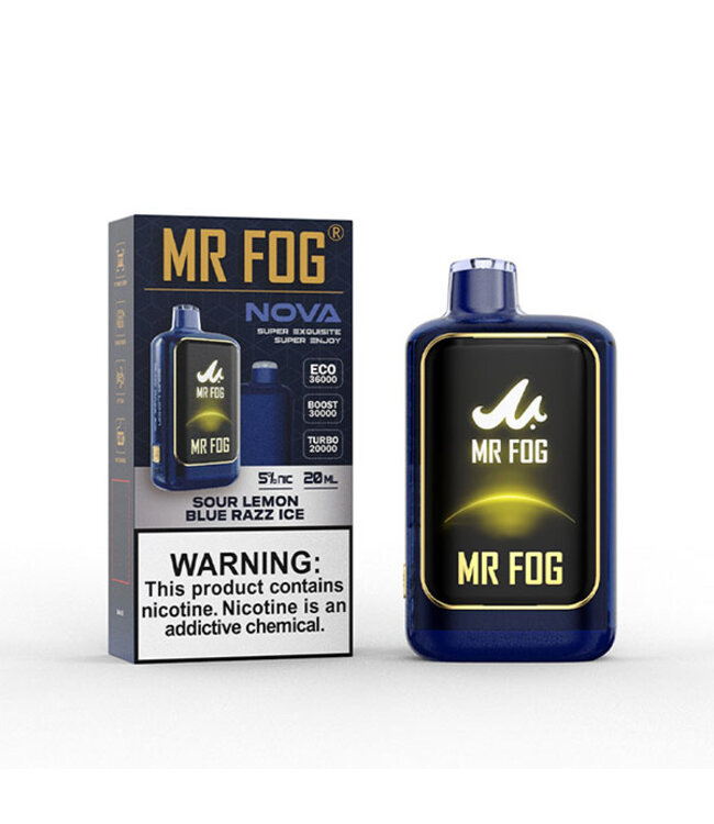 MR FOG MR FOG NOVA Blue Razz Steezy Sour Lemon Ice