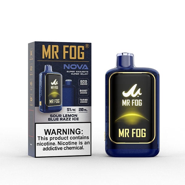 MR FOG NOVA Blue Razz Steezy Sour Lemon Ice - Mr Fog Canada