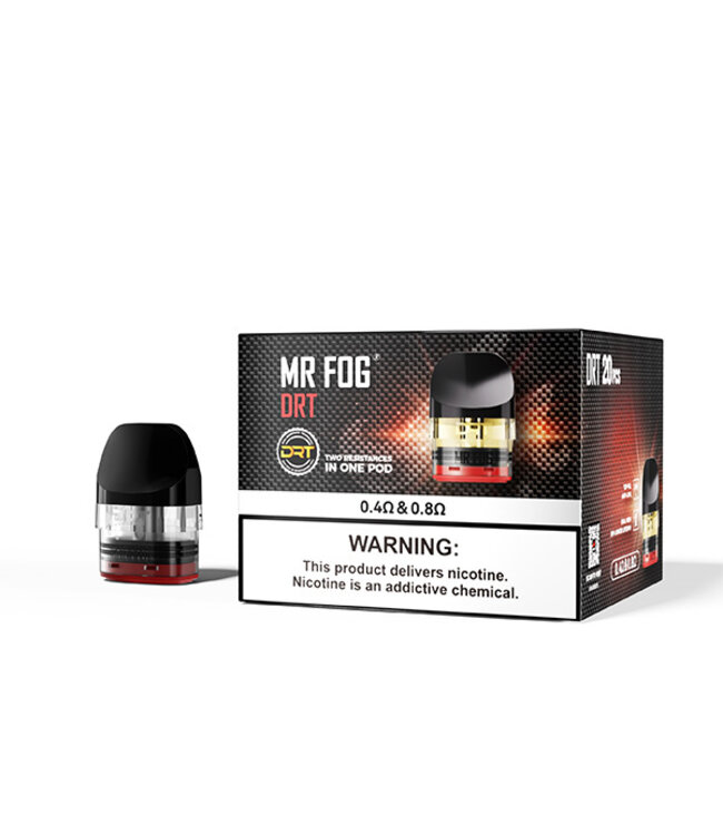 MR FOG MR FOG DRT DUAL RESISTANCE REFILLABLE POD 0.4/0.8 ohm