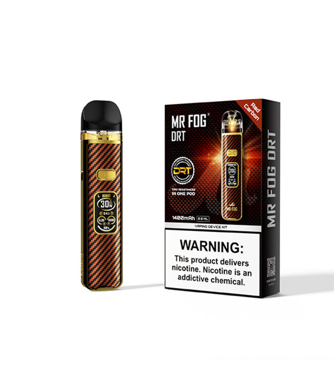 MR FOG DR05-MR FOG DRT POD KIT RED CARBON