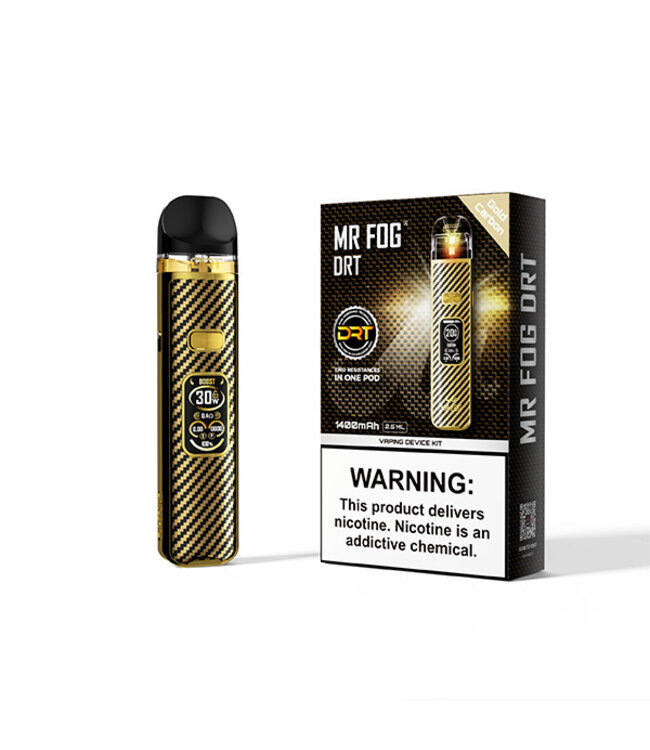 MR FOG DR02-MR FOG DRT POD KIT GOLD CARBON