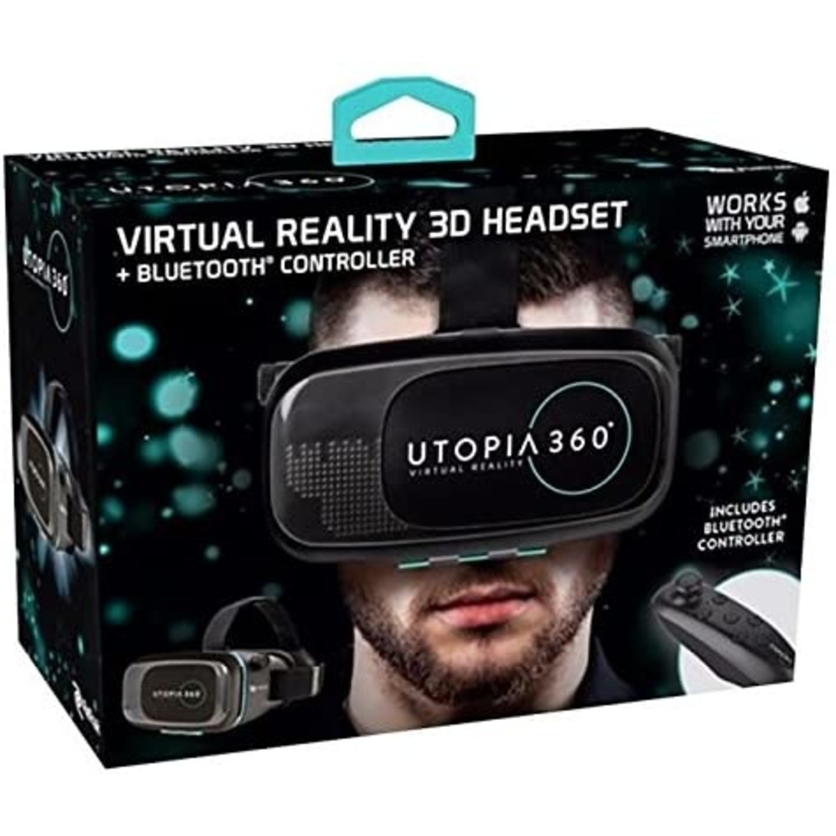 Nova Emerge Tech EUVRC Utopia 360Degree Virtual Realty Headset with Bluetooth Controller