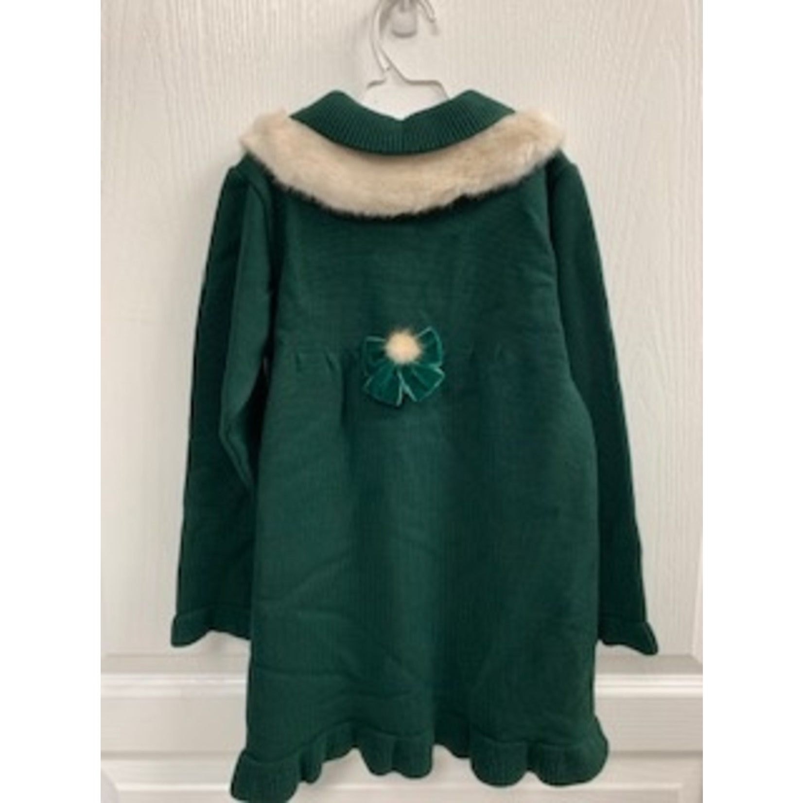 Nova Artesania Granlei Green Knitted Coat sz 8 Years