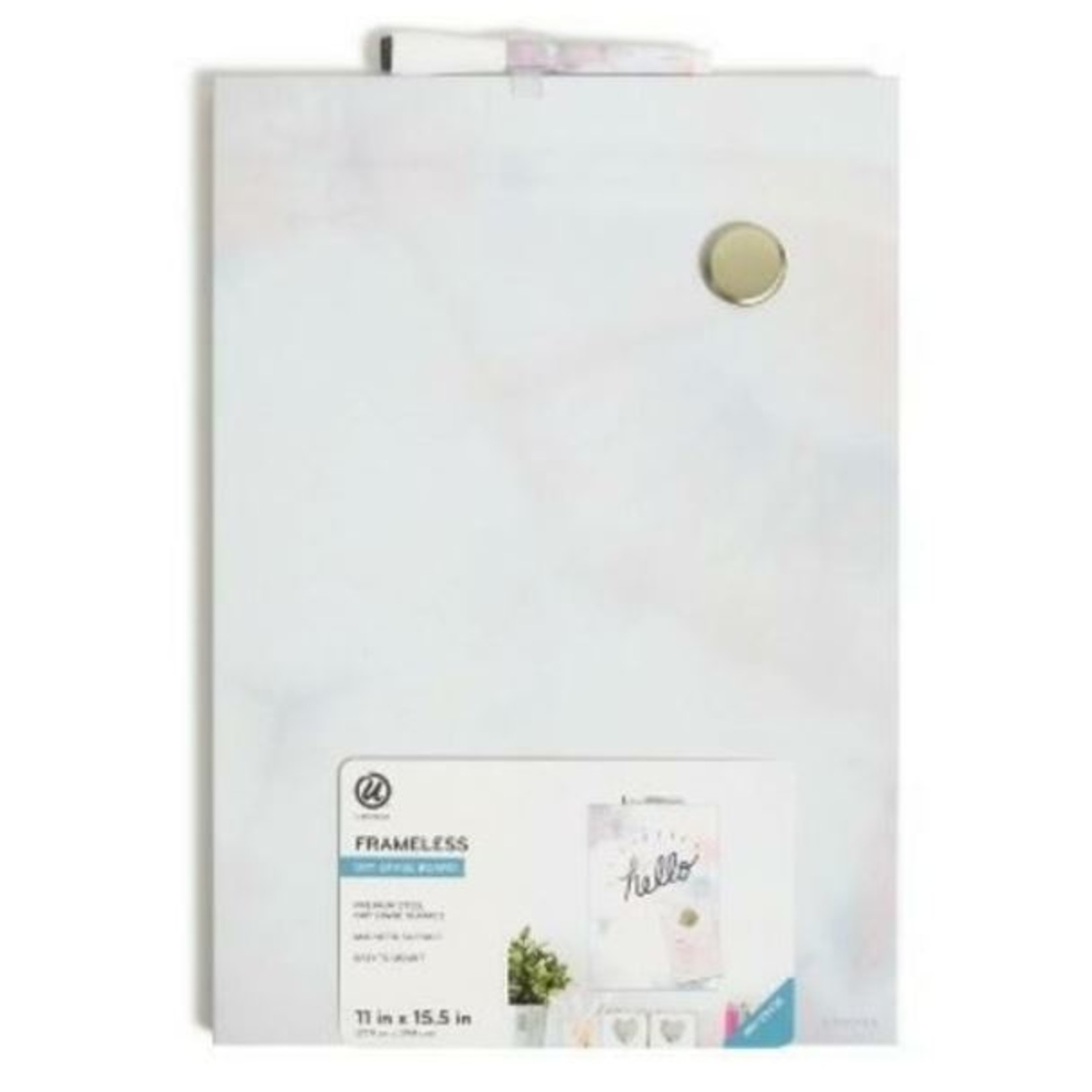 Nova U Brands 11"x15.5" Frameless Dry Erase Board