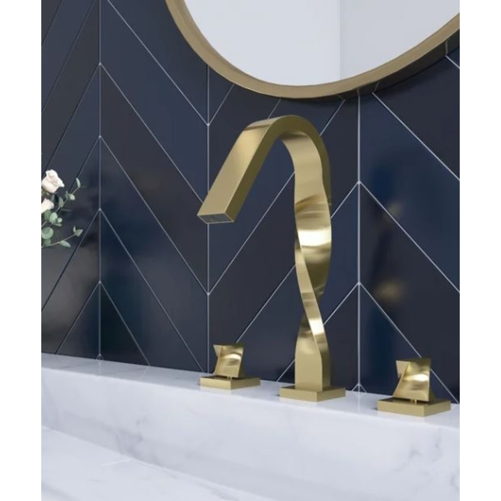 Nova YZZY - Gold Widespread Bathroom Faucet