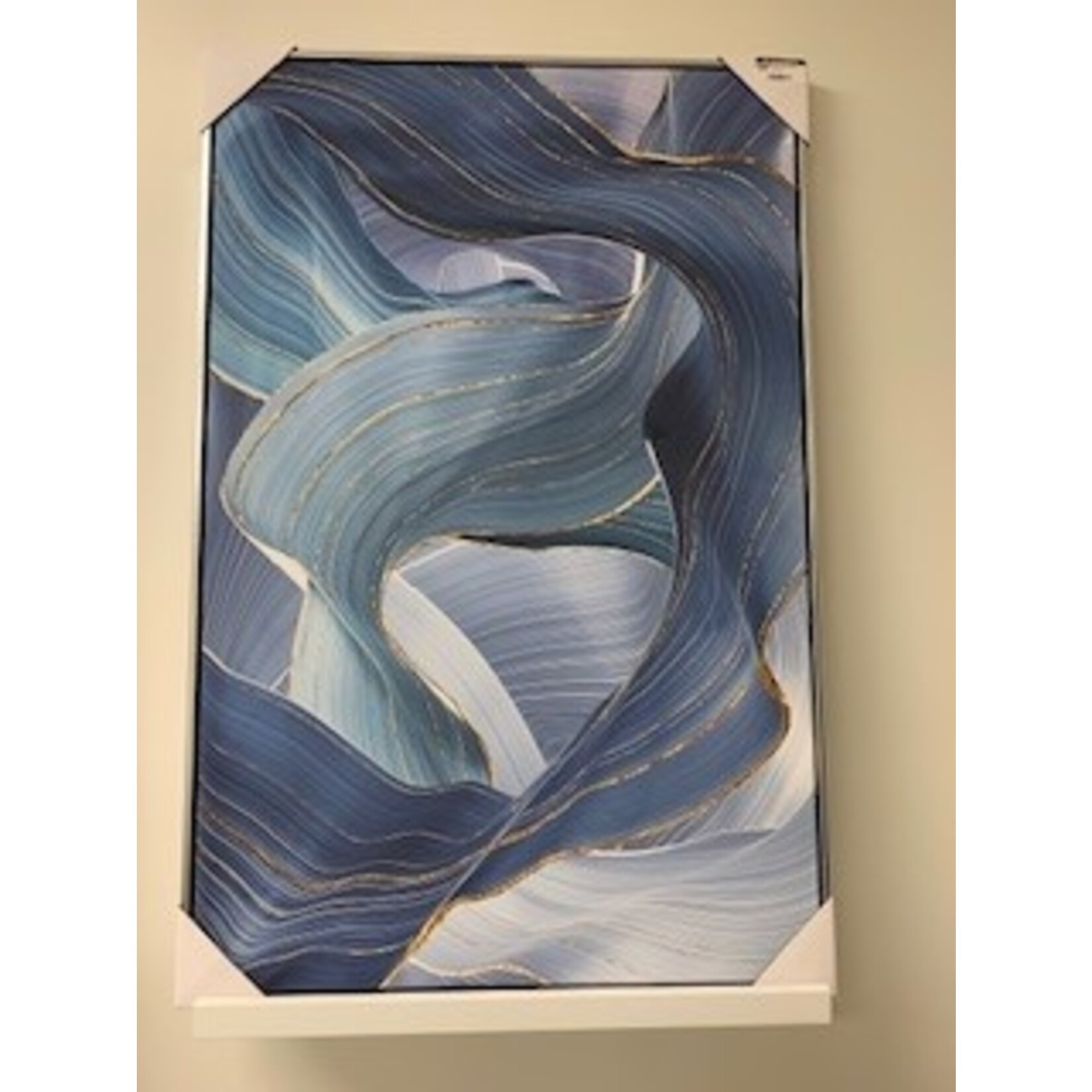Nova Blue Canvas Abstract Artwork