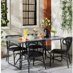 Nova Rectangular Faux Concrete & Metal Outdoor Dining Table; Hearth & Hand™ by Magnolia