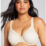 Nova Modern Lace Unlined Full Coverage Bra Size 44D