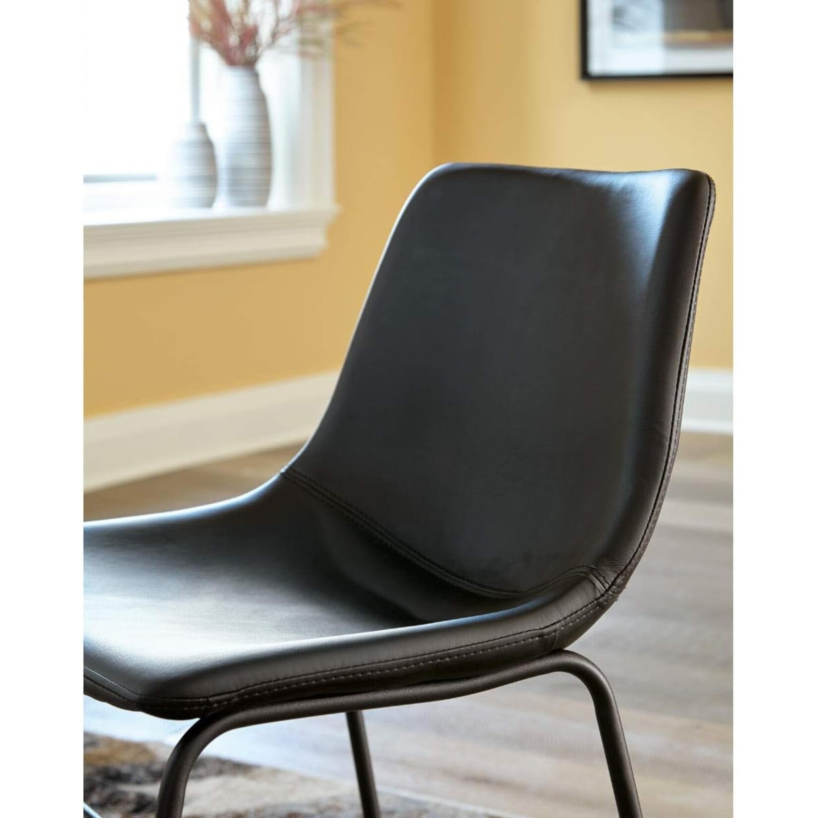 Nova Signature Design by Ashley Centiar Dining Chair Set of 2, Black