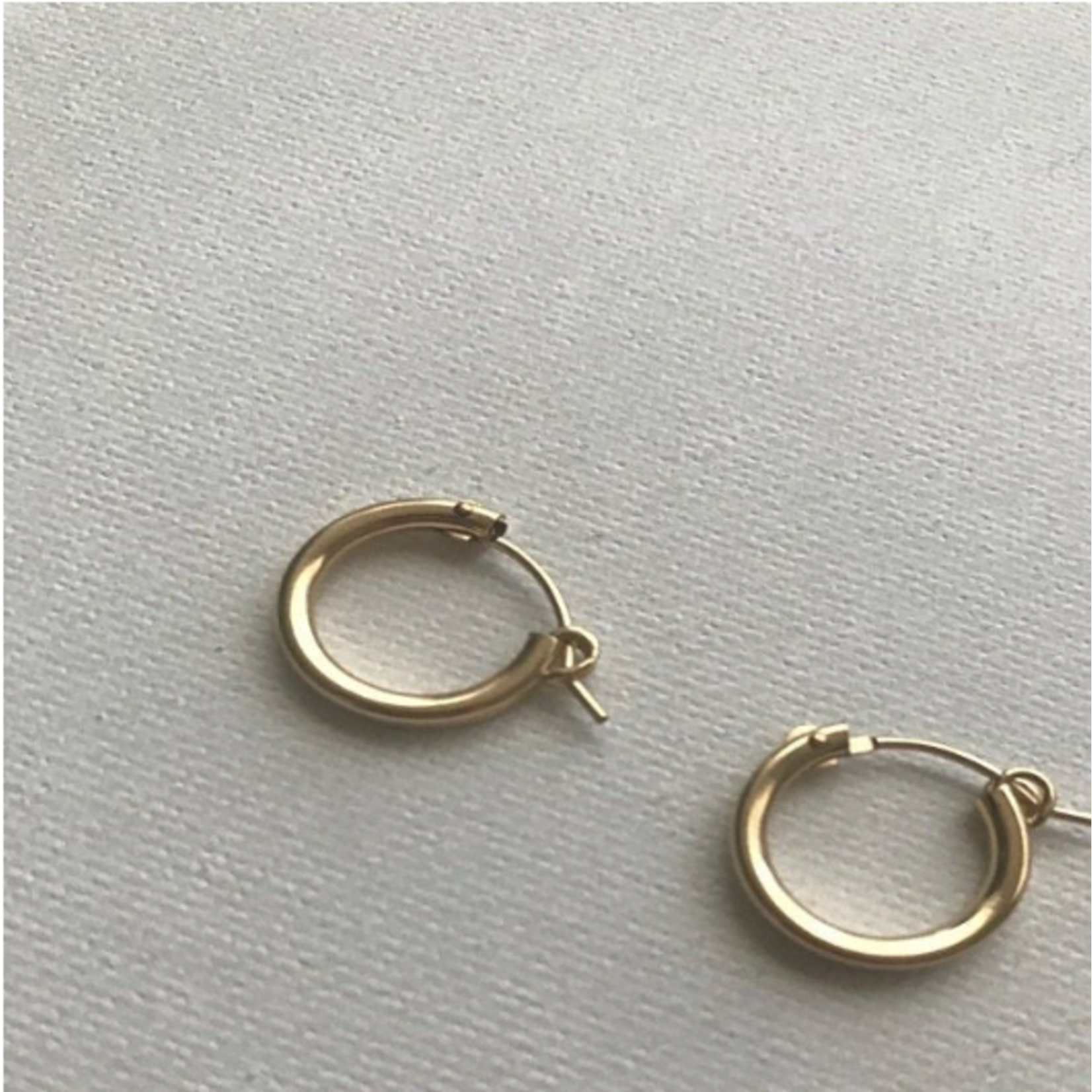 Nova Toasted Mini Huggies 14K Gold Earrings