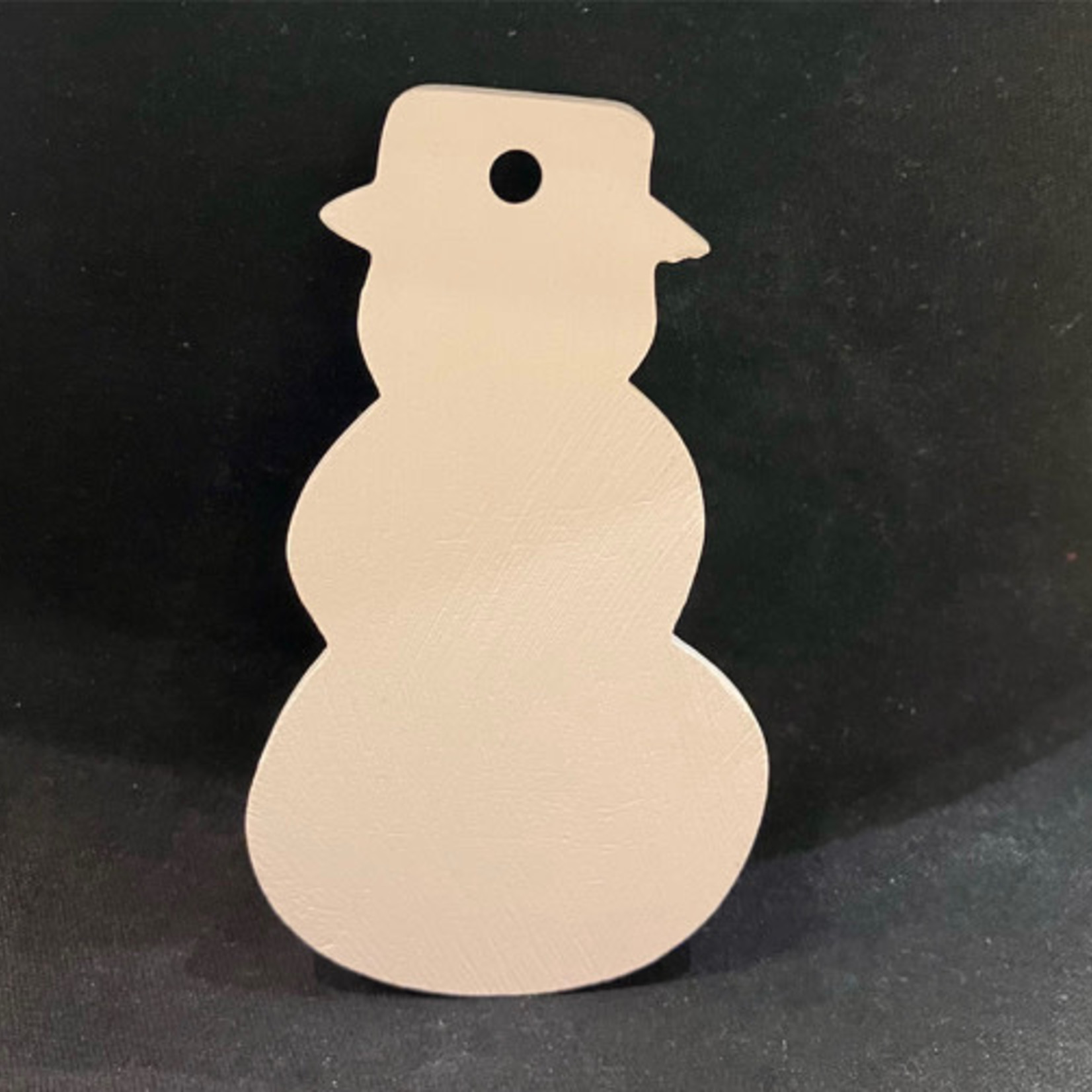 Snowman Ornament, Flat 4.7"