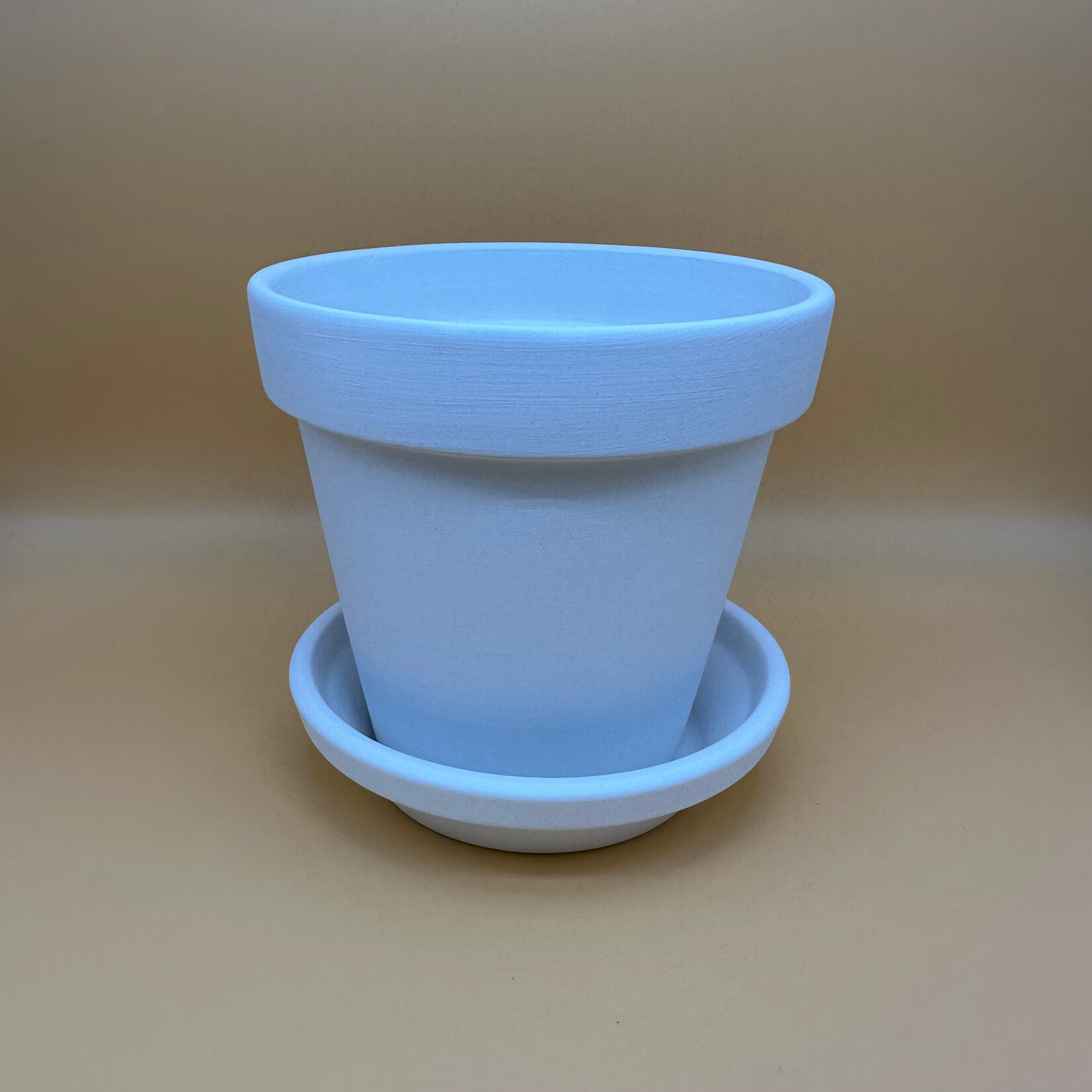 Flower Pot w/Saucer, Small 4"