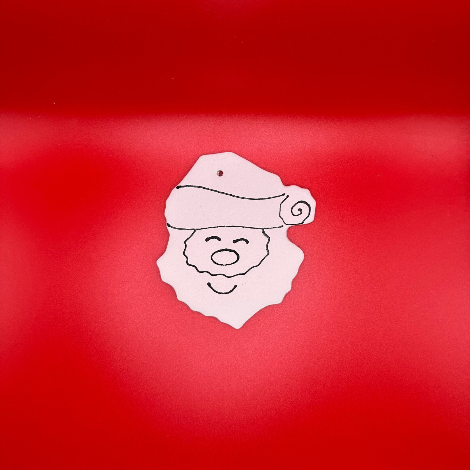 Hand Detailed Santa Orn.