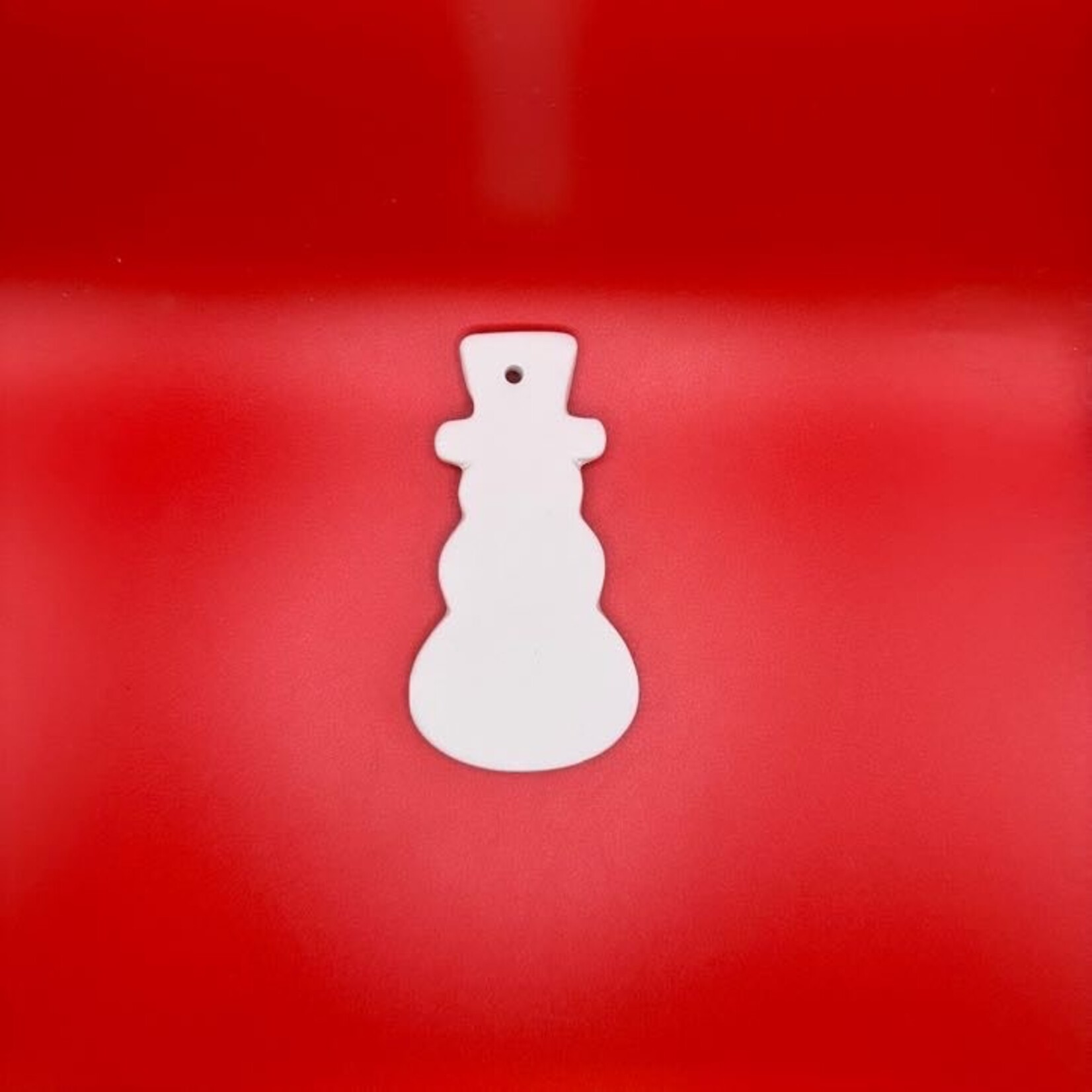 Snowman Ornament, Flat 4.7"