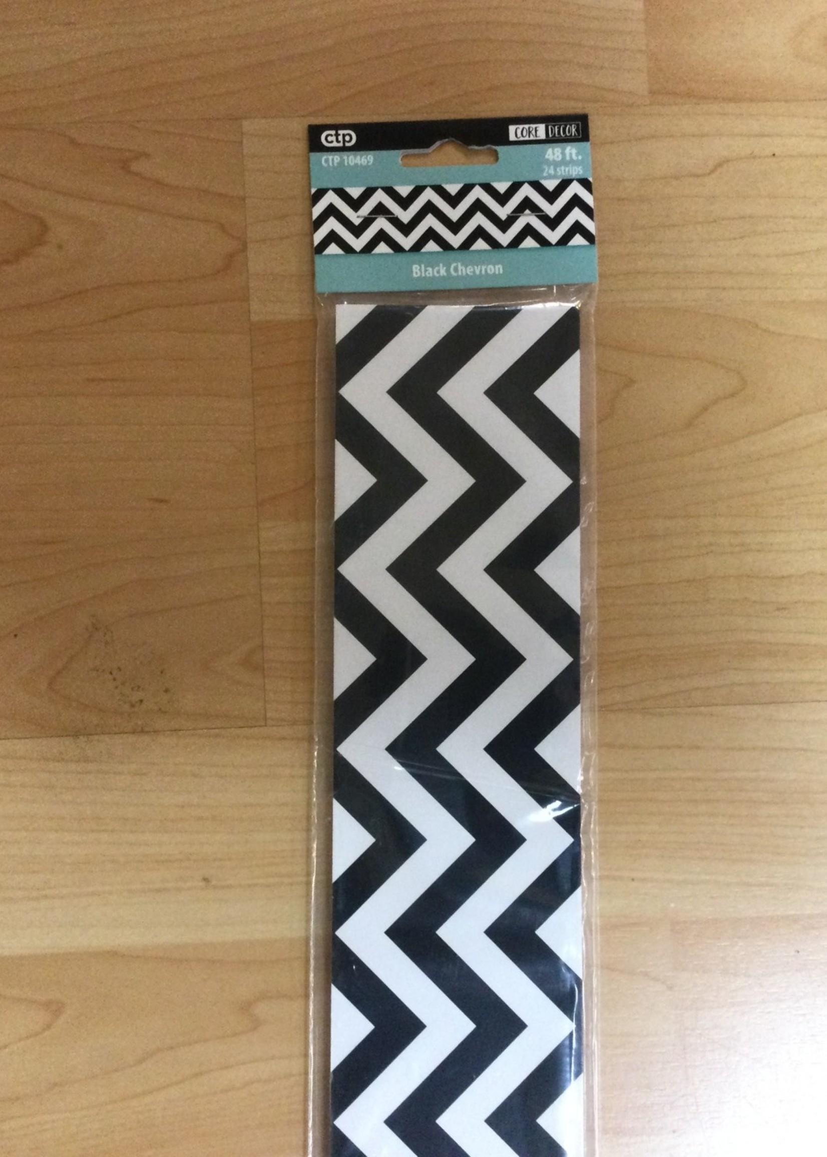 Black Chevron EZ Border Black Chevron EZ Border 48'
