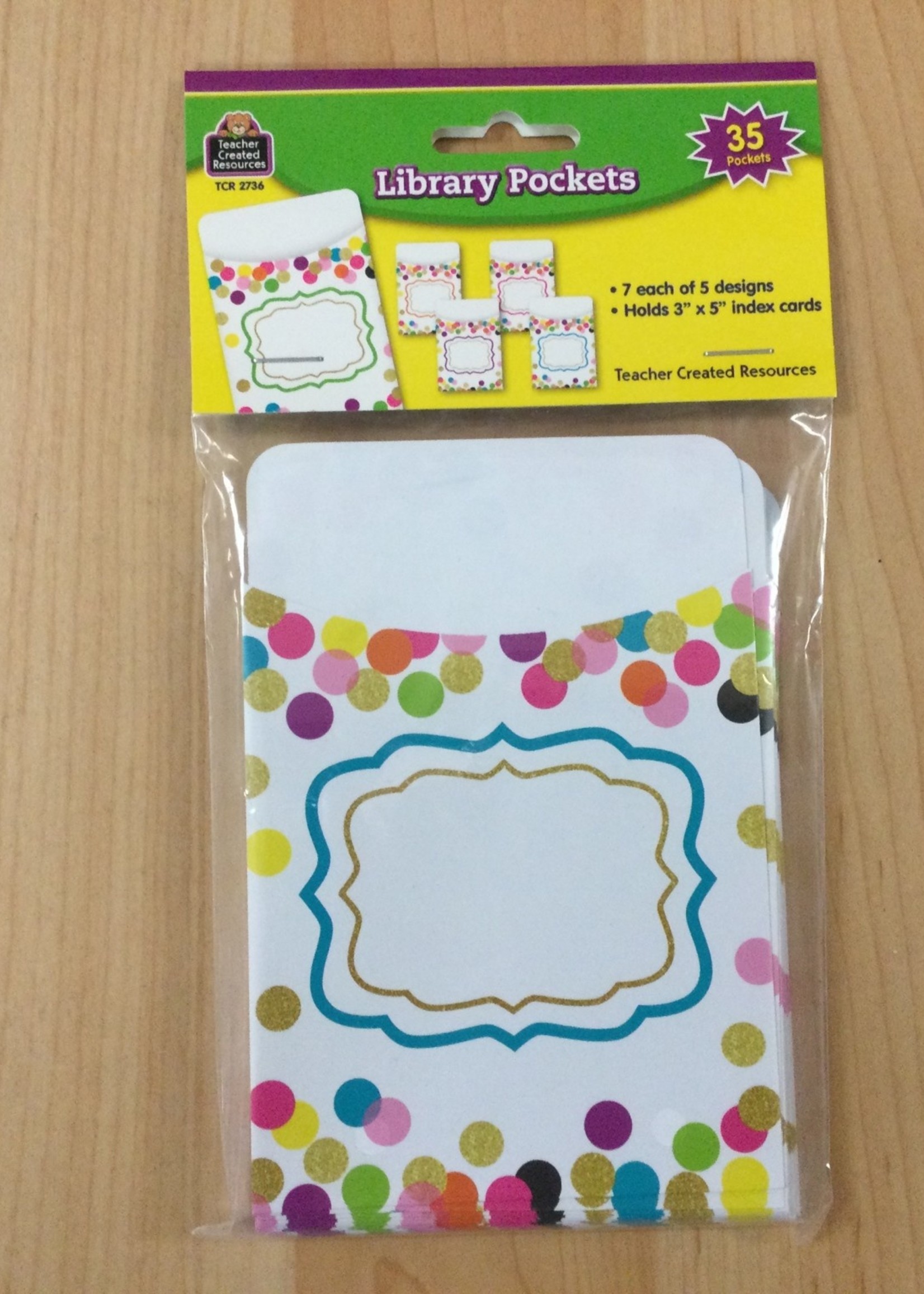 Confetti Library Pockets 35pc