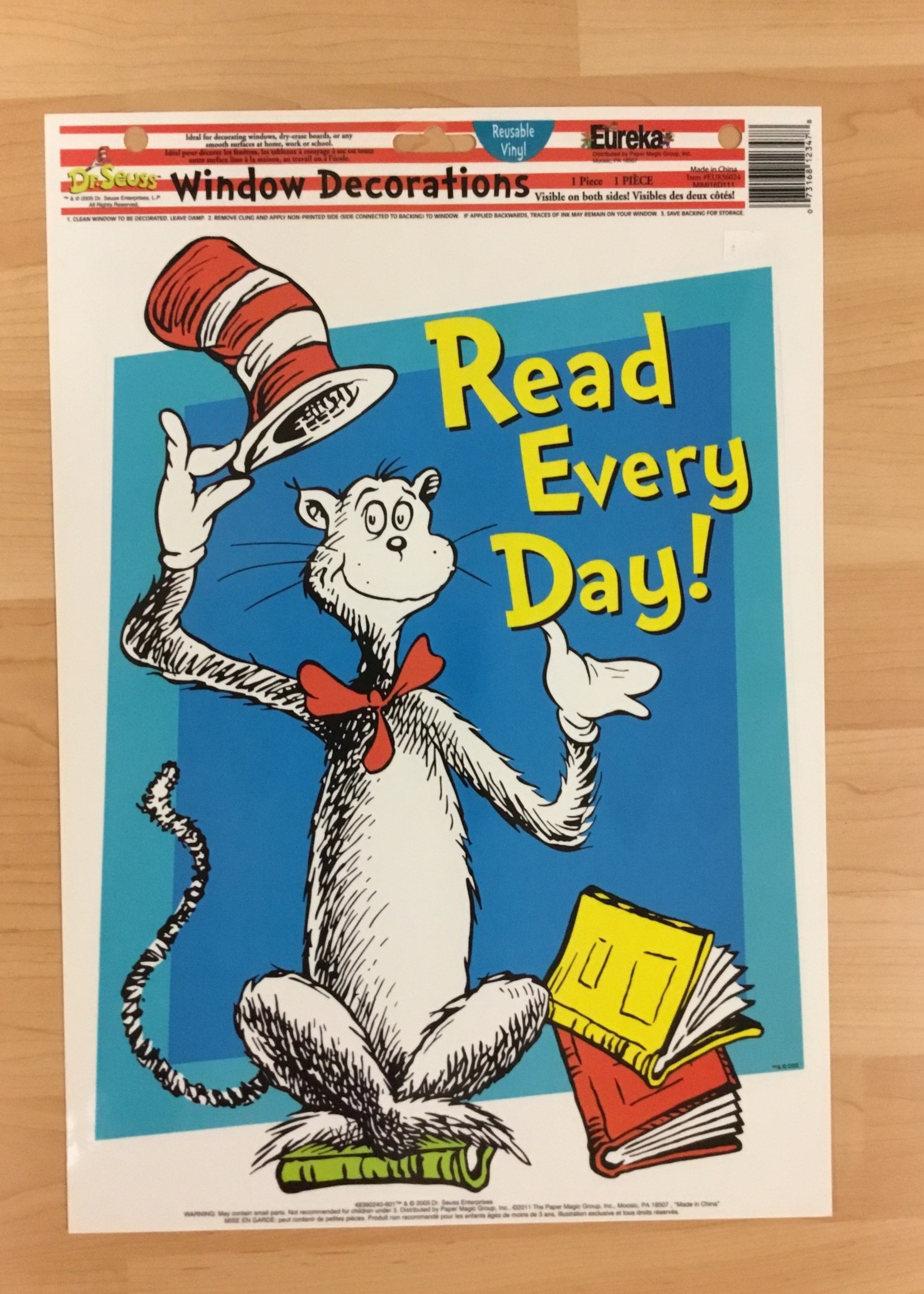Dr. Seuss Window Clings Dr. Seuss Cat in the Hat Window Clings 11"x15"