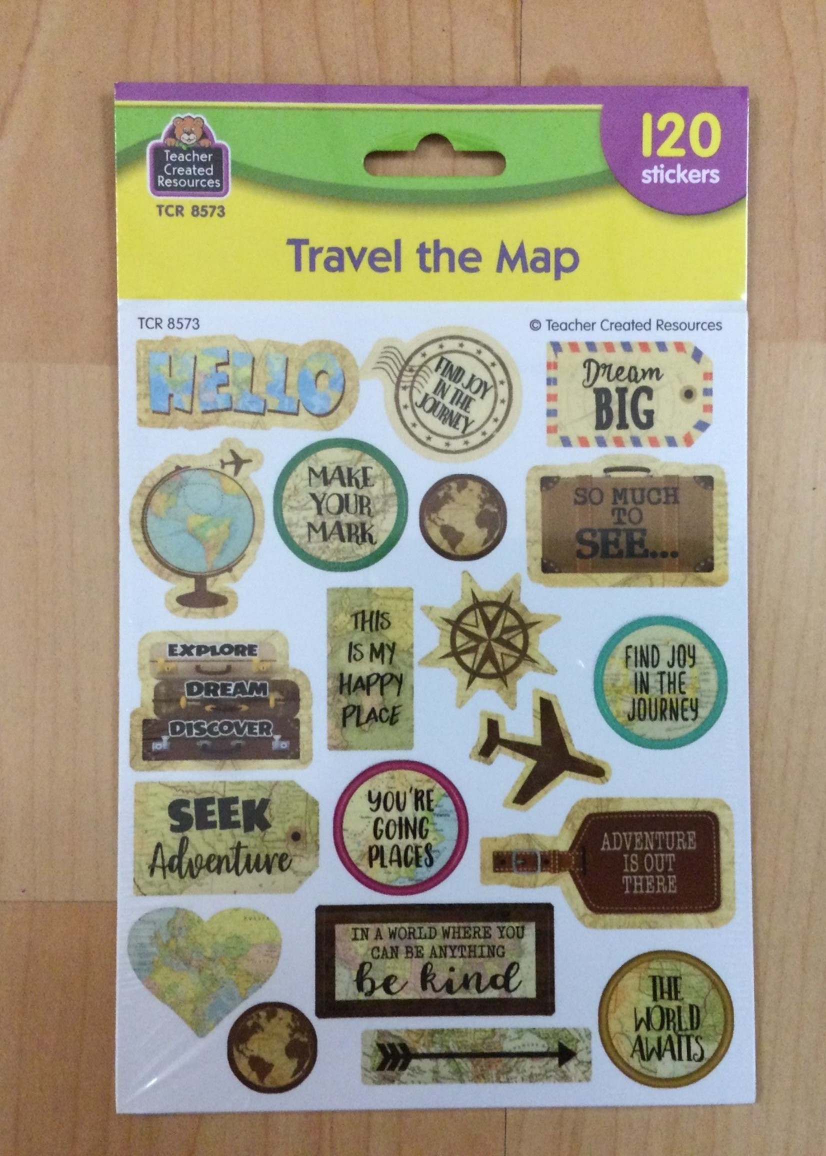 Travel the Map Stickers Travel the Map Stickers 120pc