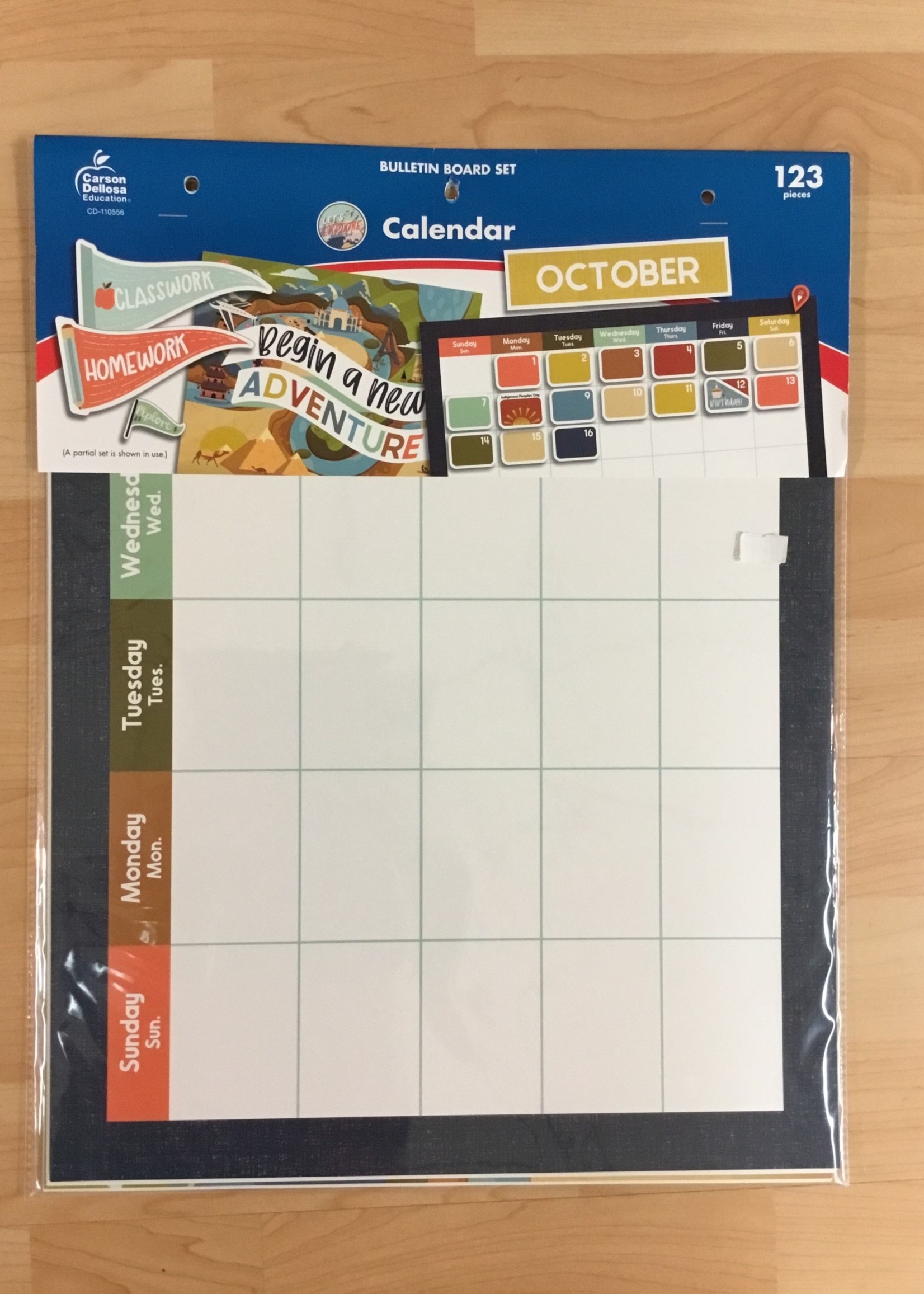 Let's Explore Calendar Bulletin Board