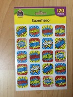 Super Power Stickers Superhero Stickers 120pc
