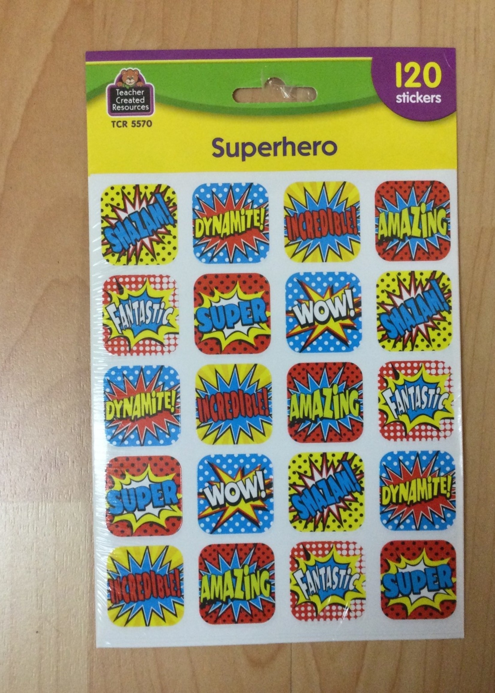 Super Power Stickers Superhero Stickers 120pc