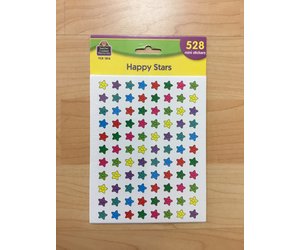 528 Mini Star Stickers 528 Mini Happy Star Stickers - School Spot