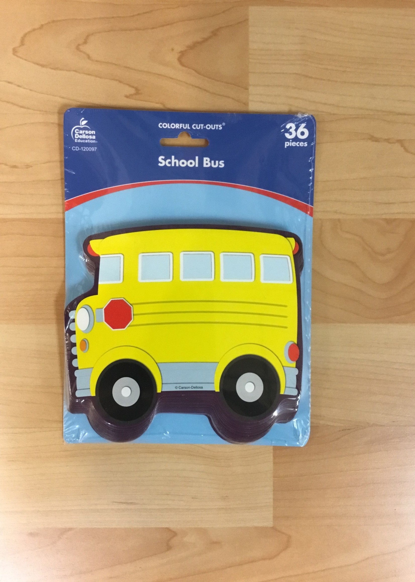 School Bus Cutouts 36pc