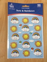 Suns & Rainbows Shape Stickers