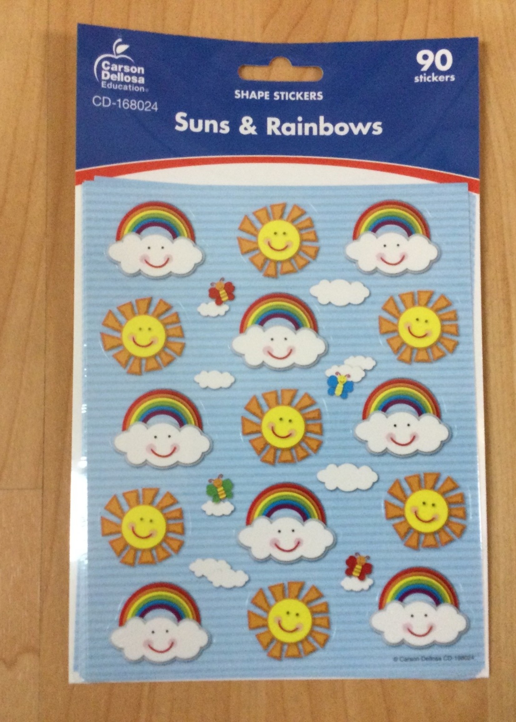 Suns & Rainbows Shape Stickers