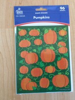 Pumpkin Shape Stickers 96pc