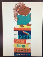 Keep Your Mind Sharp Hedge Hog Bookmarks