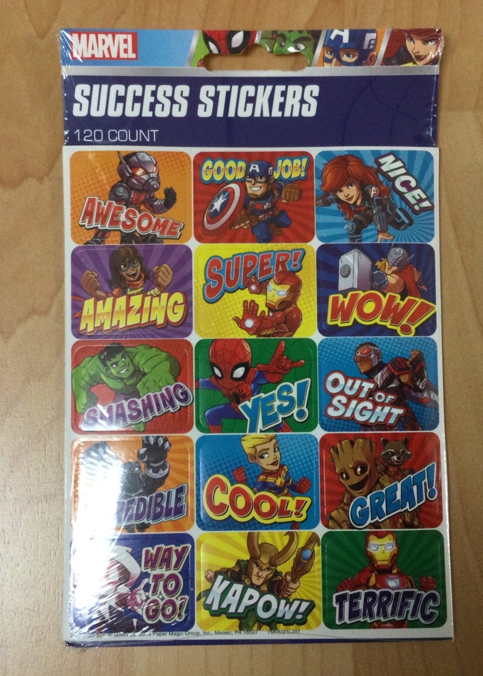 Marvel Success Stickers Marvel Success Stickers 120pc