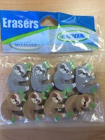Sloth/Koala Cap Erasers Sloth Cap Erasers 8pc