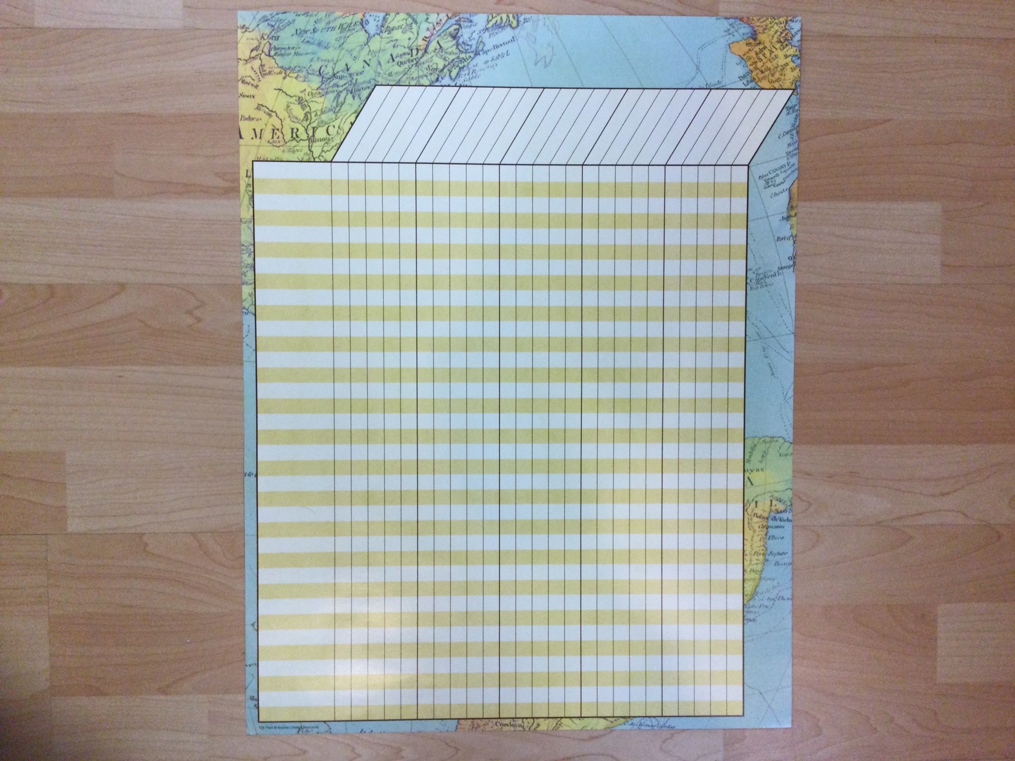 Map Incentive Chart Travel the Map Incentive Chart Travel the Map Incentive Chart - School Spot