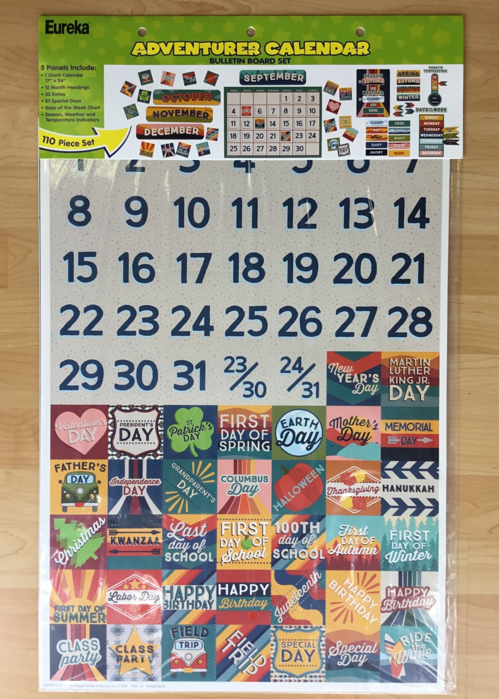 Adventurer Calendar Bulletin Board