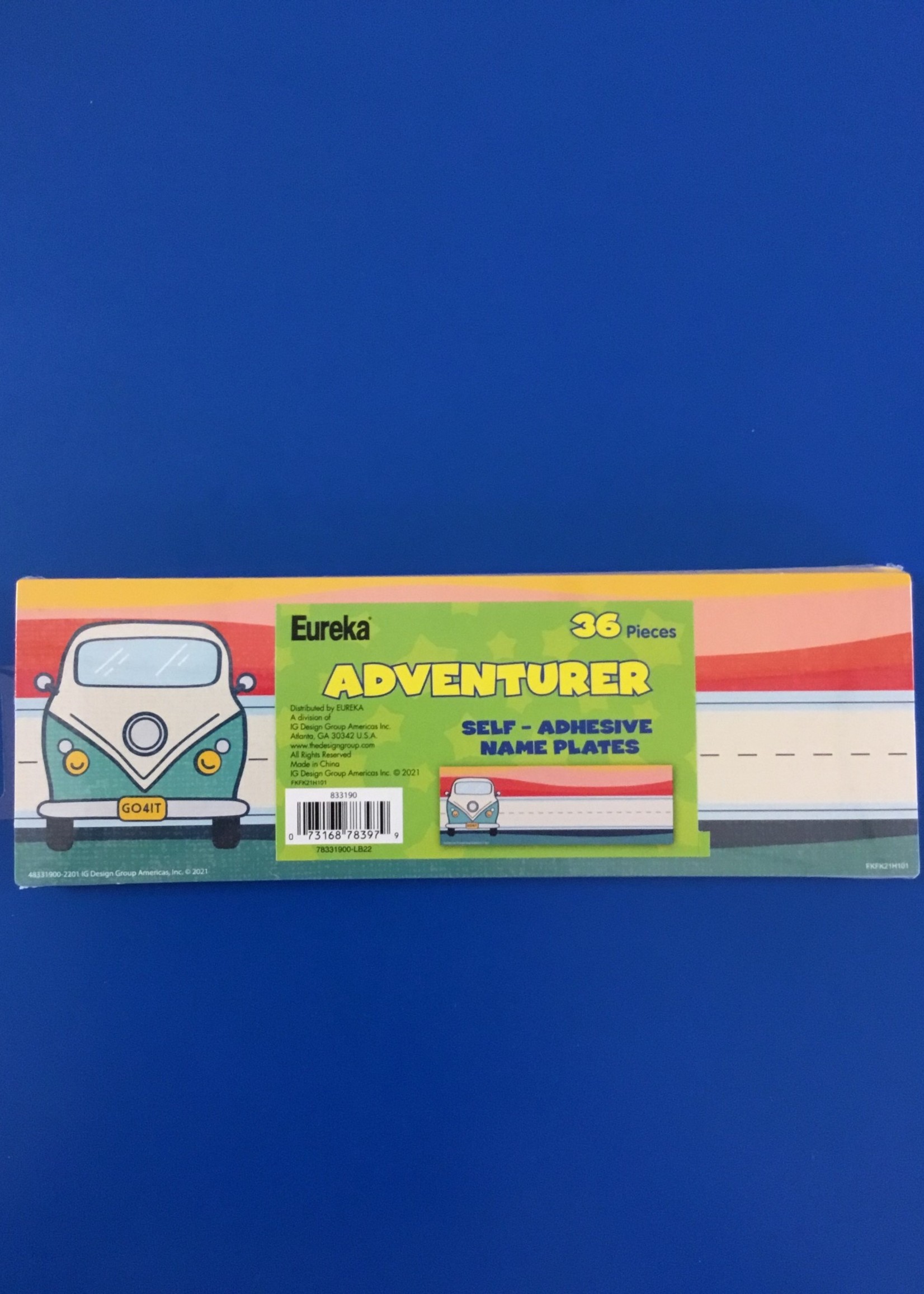 Adventurer Self-Adhesive Name Plates 36pk