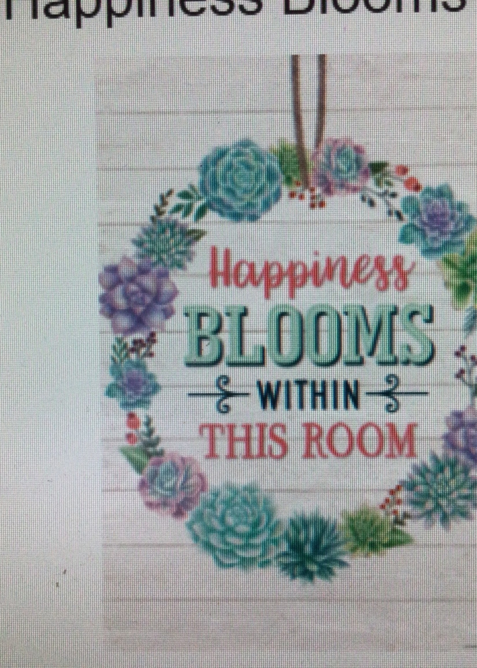 Happiness Blooms Within Poster Rustic Bloom Happiness Blooms Within Poster