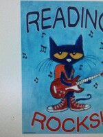 Pete the Cat Reading Rocks Poster