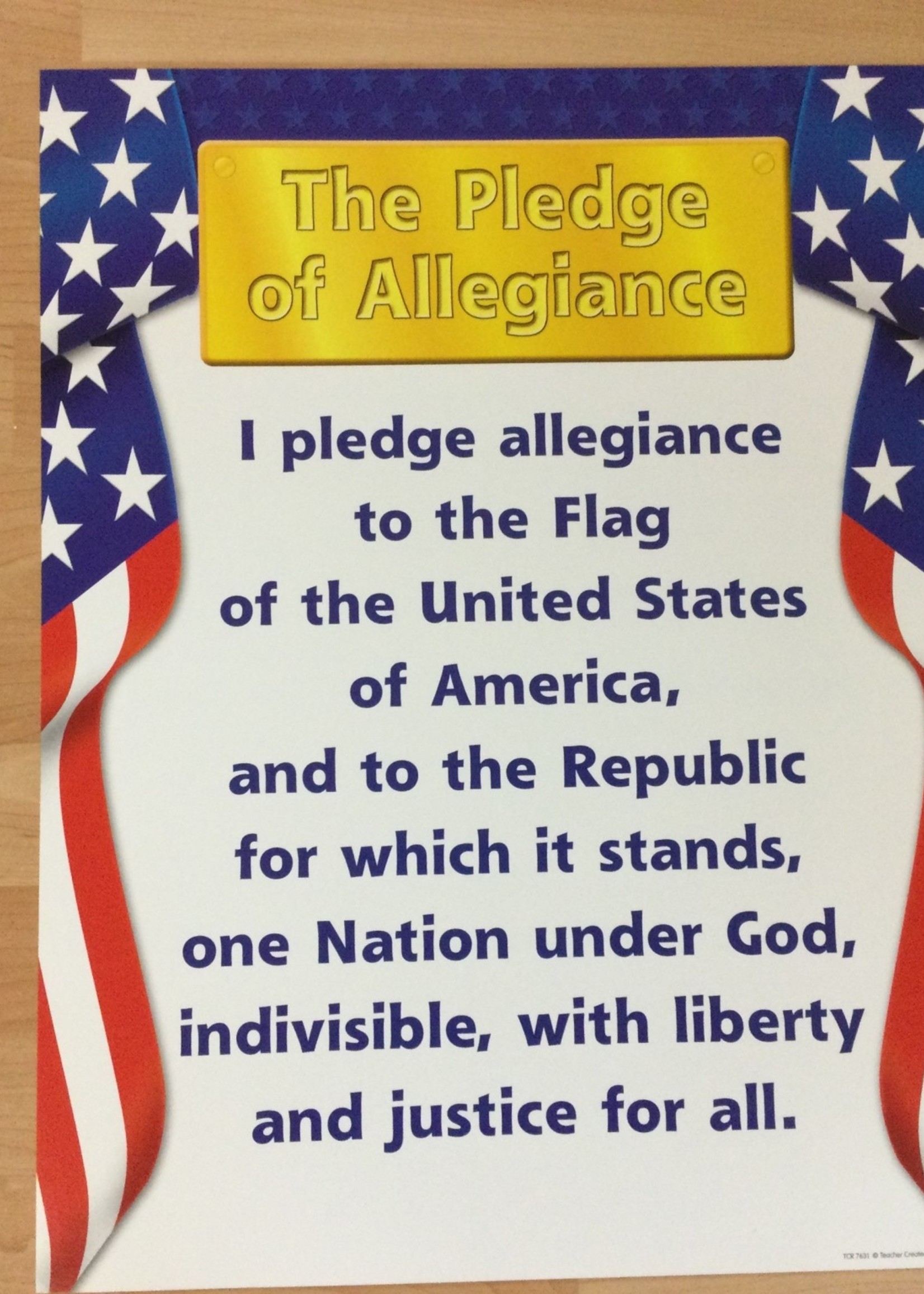 The Pledge of Allegiance Chart The Pledge of Allegiance Chart