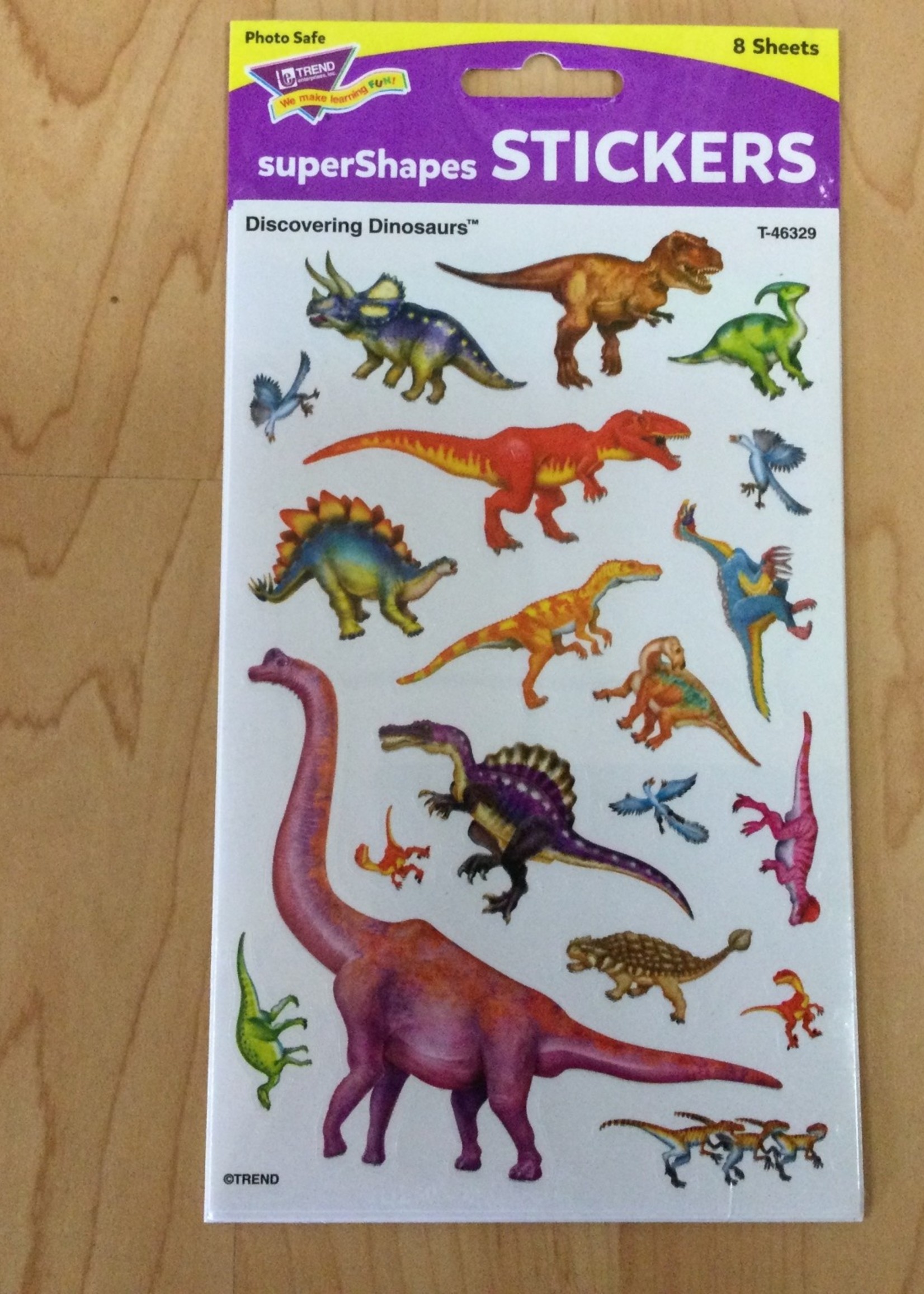 Dinosaur Stickers Discovering Dinosaurs Stickers 8 sheets