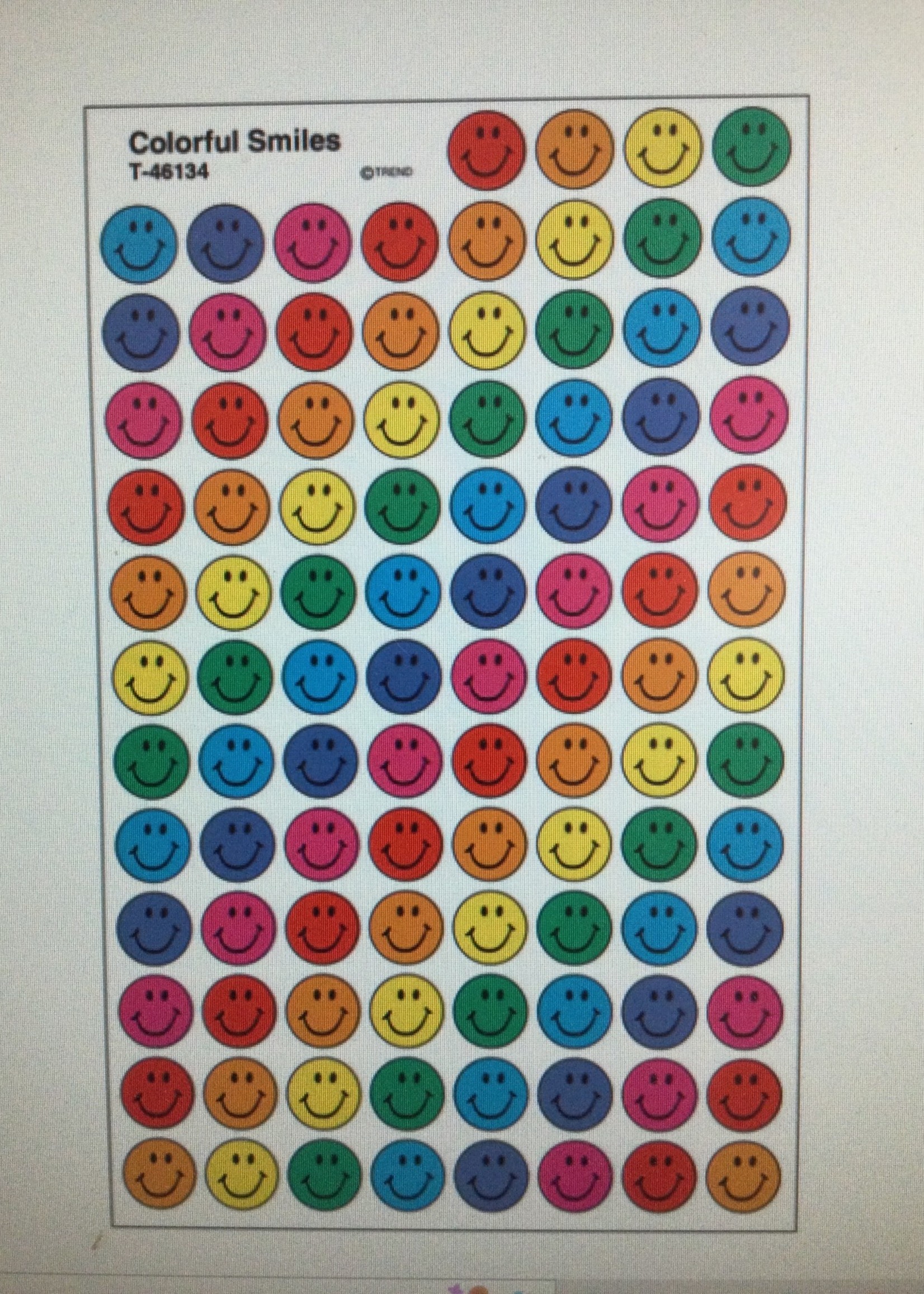 Rainbow Smiley Mini Stickers Rainbow Smiley Mini Stickers