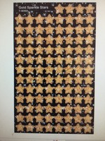 Gold Sparkle Stars Mini Sticker (400)