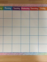 Colorful Scribble Calendar Char Colorful Scribble Calendar Chart