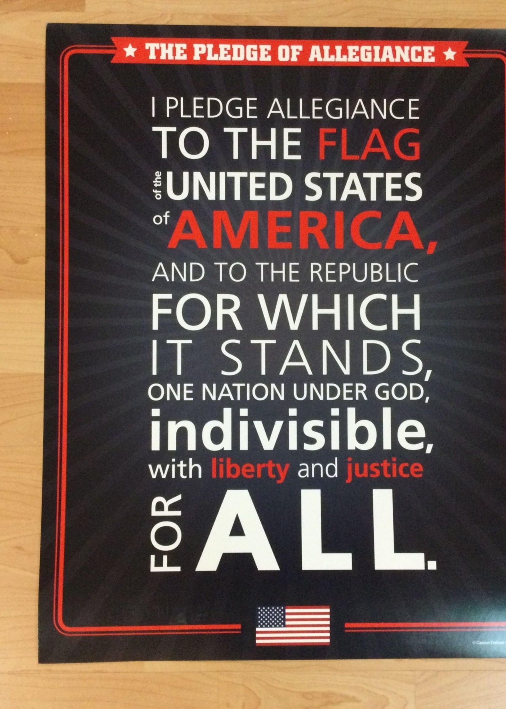 The Pledge of Allegiance Chart The Pledge of Allegiance Chart