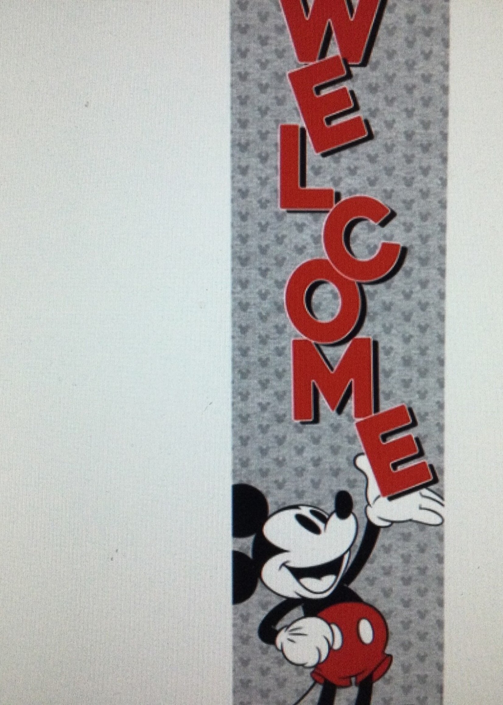 Throwback Mickey Mouse Welcome Banner