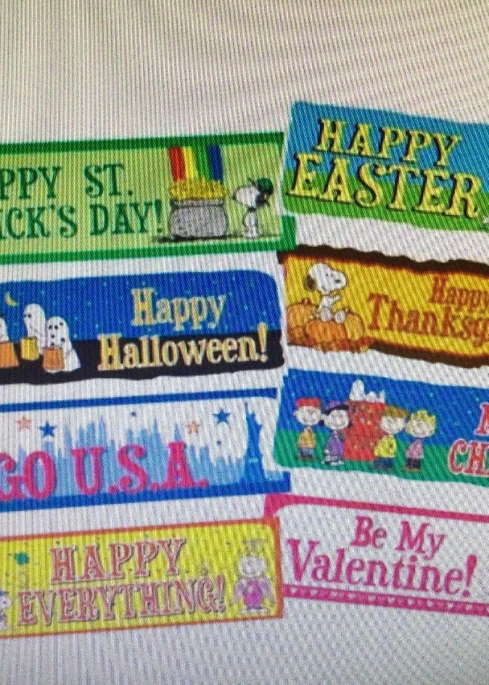 Peanuts Year of Holidays Mini Bulletin Board Set