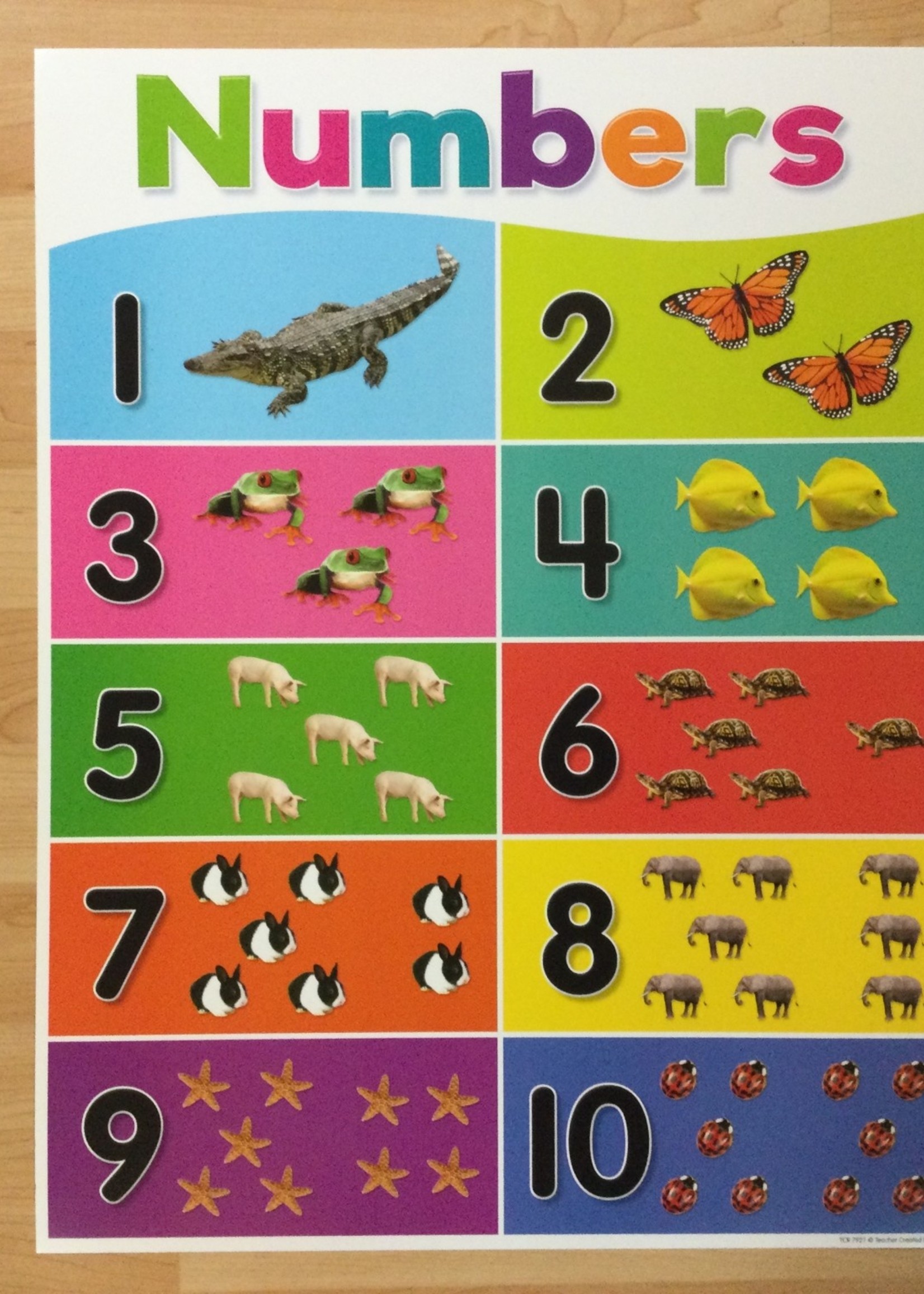Number Chart with Animals Number Chart with Animals