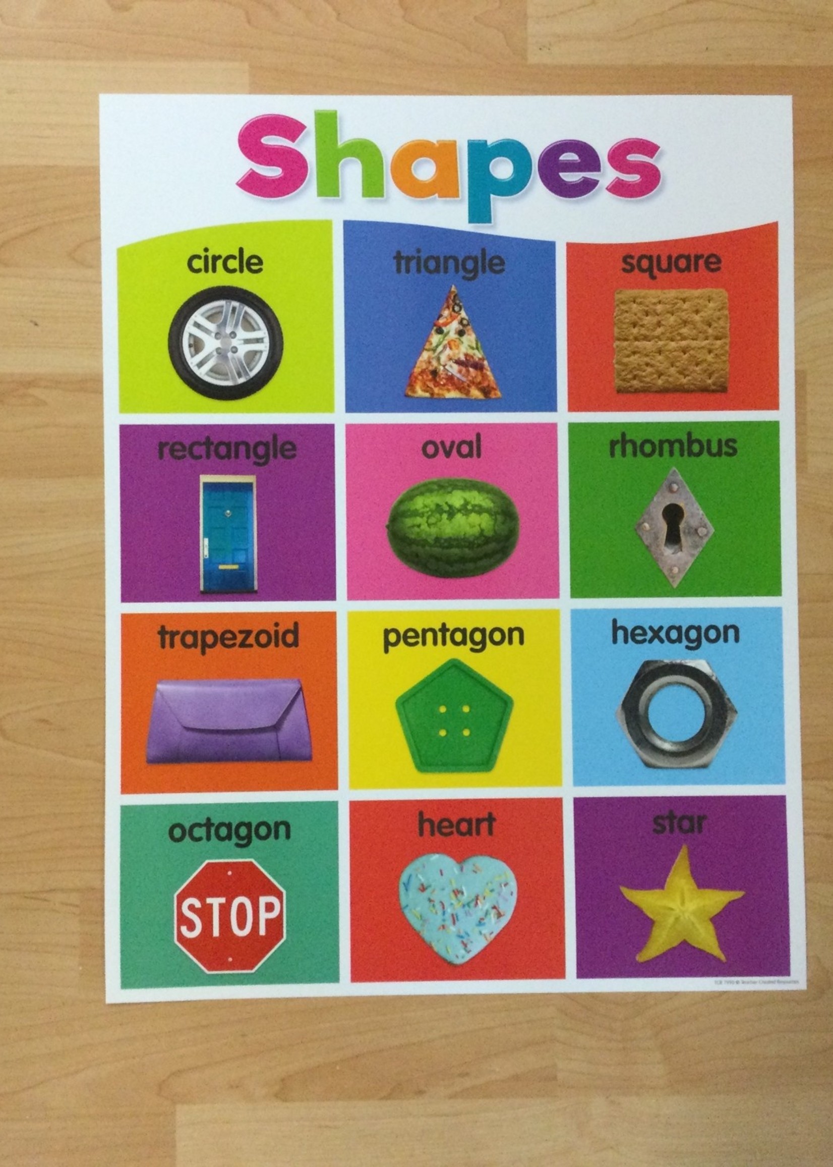 Colorful Photo Shapes Chart Colorful Photo Shapes Chart