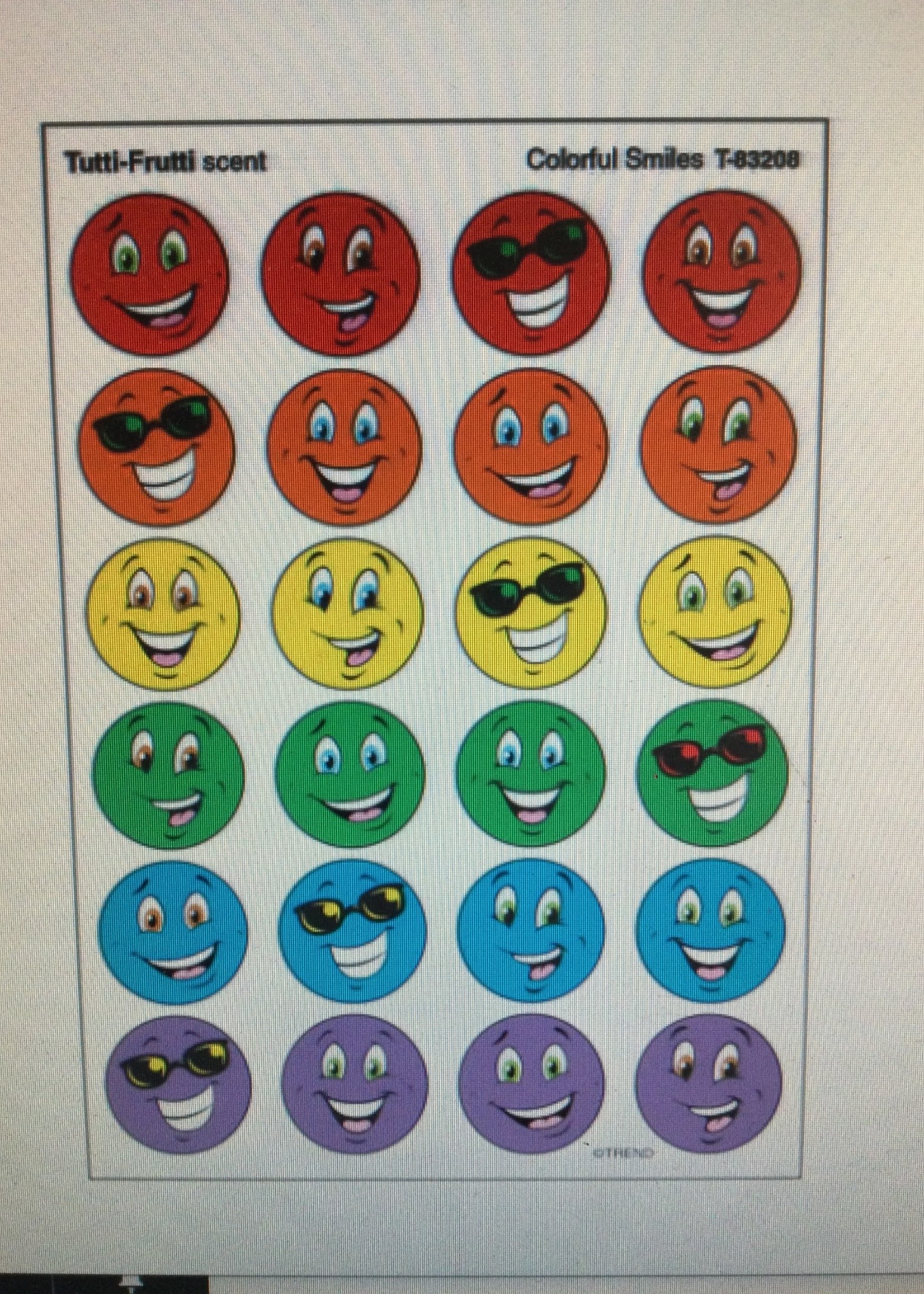 Colorful Smiles Stinky Stickers Colorful Smiles Stinky Stickers